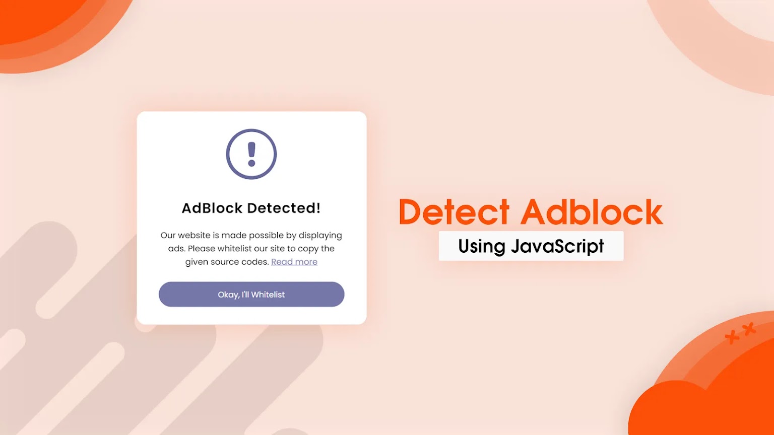 Chia sẻ code cảnh báo phát hiện AdBlock sử dụng Javascript